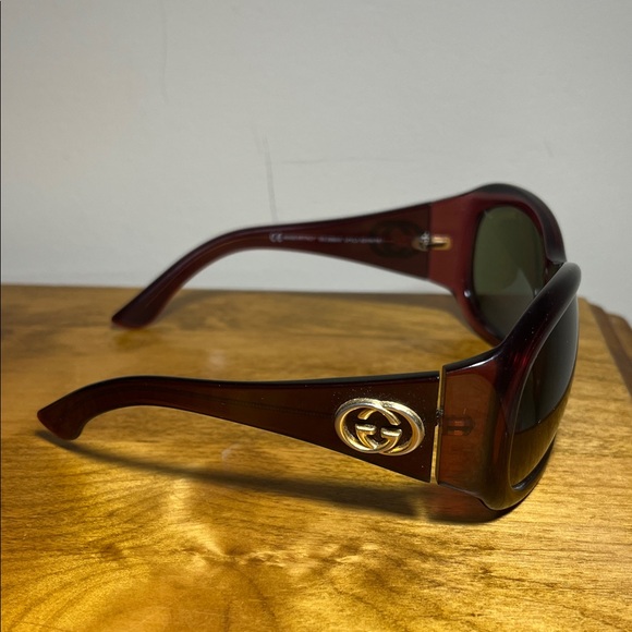 Gucci Burgundy Sunglasses GG2966/5 - Picture 4 of 9
